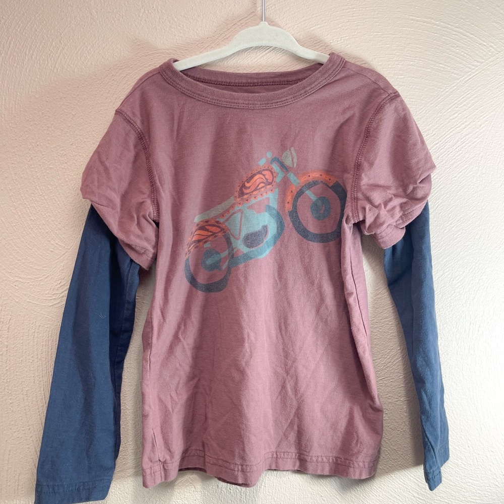 Tea Collection Kids Motorcycle Graphic Long Sleeve Shirt